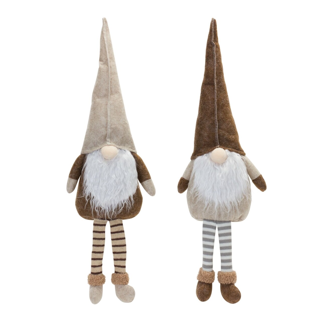 Melrose Gnome Shelf Sitter Christmas Tabletop Decorations - 24" - Set of 2